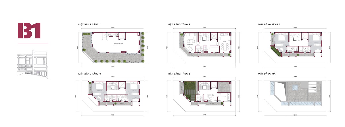 Thiết kế mẫu khu B4 dự án Highway 5 Residences